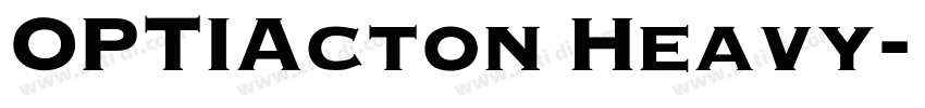 OPTIActon Heavy字体转换